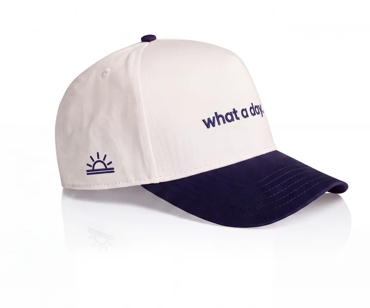 the cap from the right: sunrise mark on the side